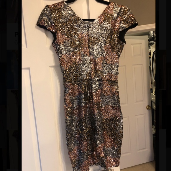 Dress the Population Sequin Mini Dress - Picture 2 of 3
